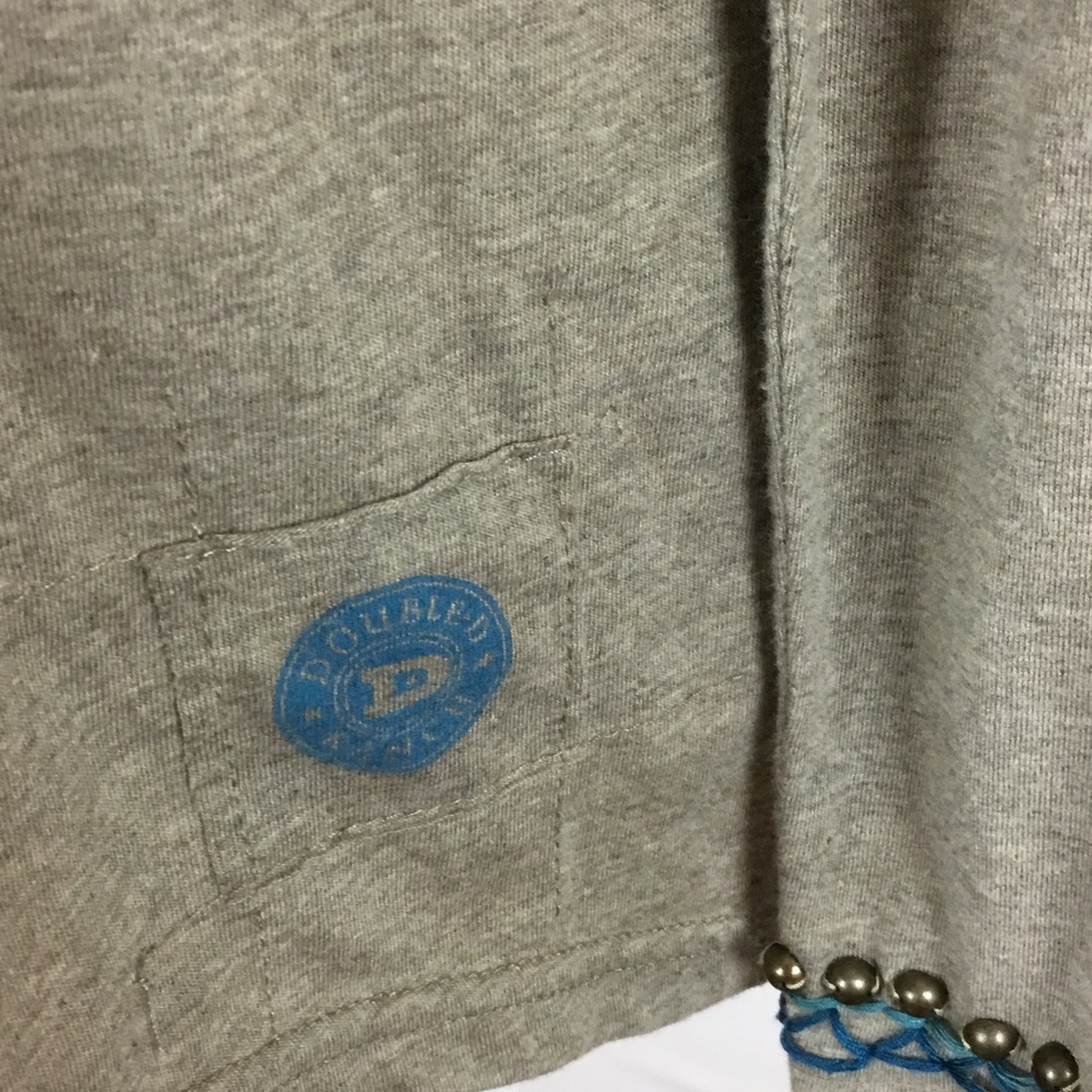 Double D Ranch Olive Long Sleeve Tee with Embroidered Accents - Picture 2 of 8